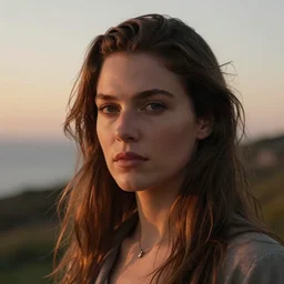 photographic portrait of a stunningly beautiful english female pagan sirens face, at sunset, hasselblad, nikon, cinematic shot, by annie leibovitz, steve mccurry, david lazar, jimmy nelsson