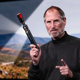 Last Steve Jobs product demo shows him showing off the iTaser - an advanced taser device