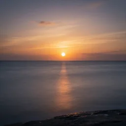 sunset over ocean : : award winning long exposure photography, fine art
