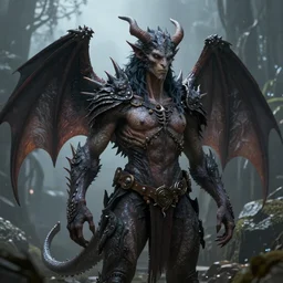 creature who is half human and half demon 8k Unreal Engine Hyperrealism