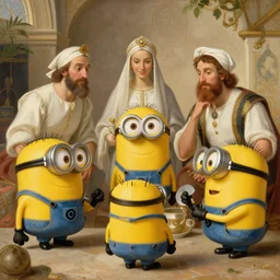 the minions harem scene, by jean - leon gerome, otto pilny, adrien henri tanoux, giulio rosati, orientalism painting