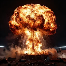 nuclear explosion render