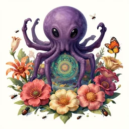 the platonic ideal of flowers, rotting, insects and praying of cletus kasady carnage davinci dementor chtulu mandelbulb mandala ponyo dinotopia the witcher, fantasy, ego death, decay, dmt, psilocybin, concept art by randy vargas and greg rutkowski and zdzisław beksinski and alphonse mucha