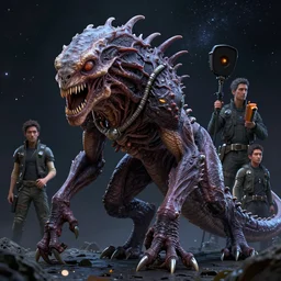 a cosmic horror pet by neville page, ken barthelmey, carlos huante and doug chiang, sharp focus, trending on artstation, hyper realism, octane render, 8 k, hyper detailed, ultra detailed, highly detailed, zbrush, concept art, creature design