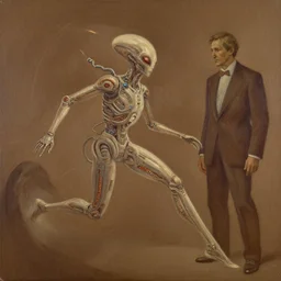 complex alien technology that can turn a person into energy, used to travel long distances quickly by david bates and louis comfort tiffany, style of umber