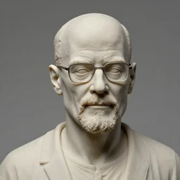 extreme long - shot photograph of a very detailed renaissance clay sculpture of walter white wearing a phrygian cap in times square, made by michelangelo, hyper detailed, sharp focus, 8 k resolution, ray tracing