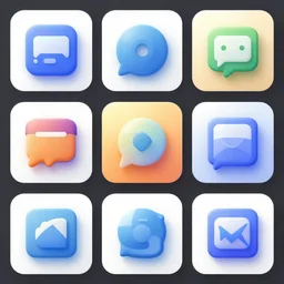 3 d web icons sampler