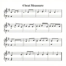 4 beat meassure music theory
