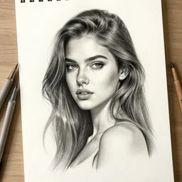 sketch of a beautiful young woman, pencil art, ink and pencil, hyperrealistic, hyperdetailled, digital art, greg rutkowski, artstation, 8 k, beautiful drawing, paper texture, spray paint, watercolors