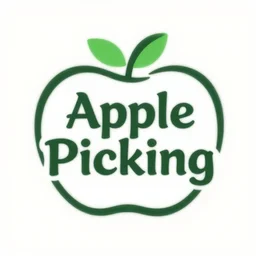 A logo for the company “Apple Picking”, Adobe Illustrator