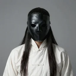 severian of nessus wearing fuligin mask