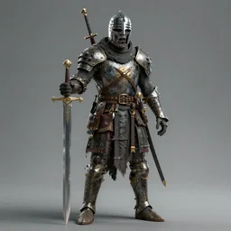 concept art of an crusader zombie with a sword, award winning, trending on artstation, unreal engine