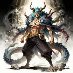 a stunning mythical creature by eiichiro oda, concept art