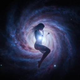 a soul being born out of a dying star, digital art, 4 k, cosmic,