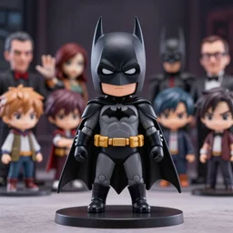 nendoroid batman, extremely detailed, sharp focus, wide view, full body shot, smooth, digital illustration, by james jean, by rossdraws, frank franzzeta, mcbess, sakimichan, brosmin, danton fadeev, steve simpson, alfred hitchcock mood, wes craven vibes
