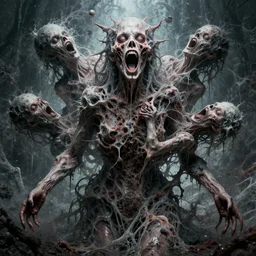 bio - morphing - nightmare - apophasis - fractalizing - reality - melting - morphing - by - godmachine - by - dzo - by - gurney - horror - art - trippy - agony - fscial - expressions - shouting - pain - hellscape - 8 k - hd - wlop - vfx - apophasis - shinkawa - artgerm