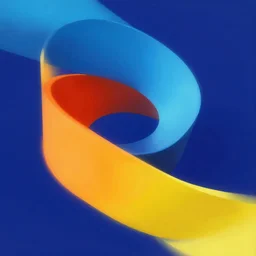 abstract primary colors moebius