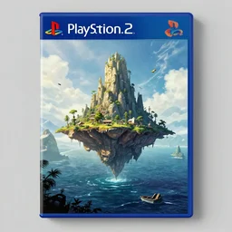 The last lost island, game poster printed on playstation 2 video game box , Artwork by Craig Mullins, cinematic composition
