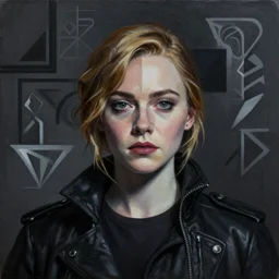 Elle Fanning in Dishonored picture by Sachin Teng, asymmetrical, dark vibes, Realistic Painting , Organic painting, Matte Painting, geometric shapes, hard edges, graffiti, street art:2 by Sachin Teng:4