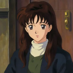 anime girl john martin style