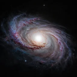 photograph of a distant galaxy taken by james webb space telescope, 4k, HDR
