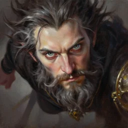highly detailed oil painting, nosferatus with beard fantasy character portrait, dynamic pose, above view, top lighting, realistic shaded, perfect face, 8 k realistic, hyper detailed, digital painting, artstation, concept art, hyper detailed eyes, cinematic lighting, dynamic pose, above view, perfect eyes