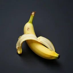 solitary perfect banana in solitude. loneliness.