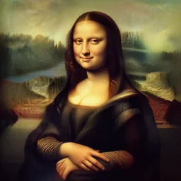 the portrait of hulk as the mona lisa by leonardo da vinci