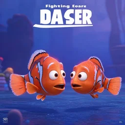 fighting nemo, pixar movie poster