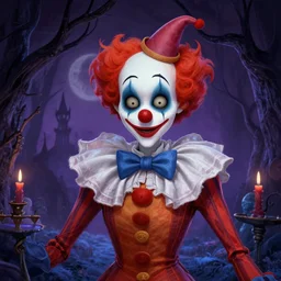 a clown by tim doyle, from nightmare before christmas | detailed | elegant | trending on artstation