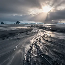 a alluvium in antarctica.