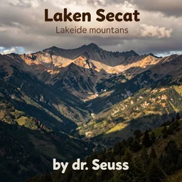 lakeside mountains, by dr. seuss