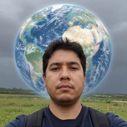 amateur photograph of the last selfie before the end of the world,