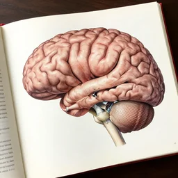 World famous scientific drawings of the human brain, scientific book, uncropped, 8k, highly detailed, educational, post graduate, photorealistic, commission, concept art, contest winning masterpiece, by ramon y cajal.