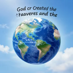 in the beginning god created the heavens and the earth