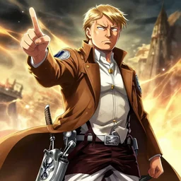 donald trump as attack on titan