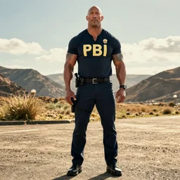 Dwayne Johnson as FBI in movie directed by Christopher Nolan