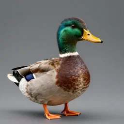 hyper realistic, 4 k unreal engine render, portrait of a half - man half duck