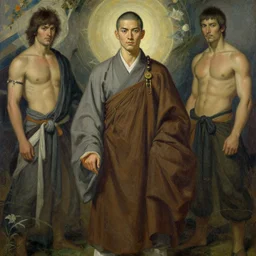 tales of earthsea, tang dynasty, attractive male shaolin monk, character design, painting by gaston bussiere, craig mullins, j. c. leyendecker, tom of finland