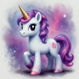 the most horrible unicorn art imaginable, airbrush, sparkles, trashy