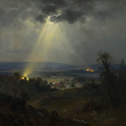 panorama view of the background environment without main subject to focus on, no people nor a person, volumetric light from nearby sources, style by caspar david friedrich and wayne barlowe and ted nasmith.