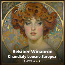 a painting of a woman portrait, art nouveau