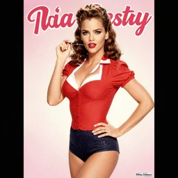 halle berry in pin up poster