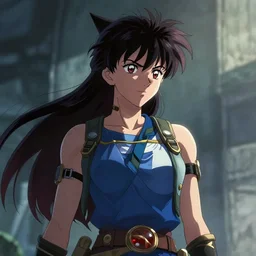 Ahri, multicam, illustration by Takehiko Inoue, cinematic portrait