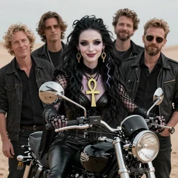 wyona rider as death from sandman, gentle smile, by cedric peyravernay, by lecouffe deharme alphonse mucha and maciej kuciara,, by dave mckean, craig mullins, peter mohrbacher, goth chic, ankh pendant, soft lightning, eyeliner, punk rock, high detailed, 8 k