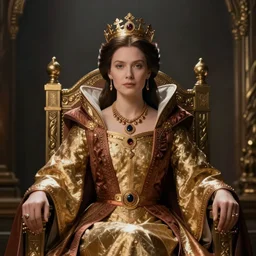 queen amidala sitting down on a throne