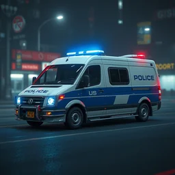 a police van 🚓, style artstation, style greg rutkowsk, ciberpunk, comic art book, biopunk, octane render, unreal engine 6, epic game graphics