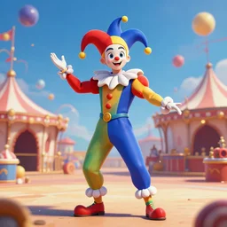 award winning digital art of a attractive male jester wearing a traditional jester ’ s outfit, performing at a magnificent carnival with lots of colors, beautiful circus themed background, trending artstation, digital art, aesthetic, bloom, intricate, elegant, sharp focus, digital illustration, highly detailed, octane render, digital painting, concept art, witchlight carnival, masterpiece