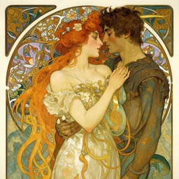 how does it feel to fall in love, highly detailed, digital painting, cgsociety , concept art, sharp focus, illustration, art by artgerm and greg rutkowski and alphonse mucha