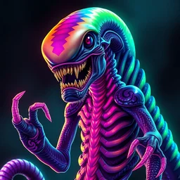 lisa frank xenomorph